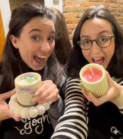 ✨ Taller de velas + vasito de resina eco + platito ✨ Málaga