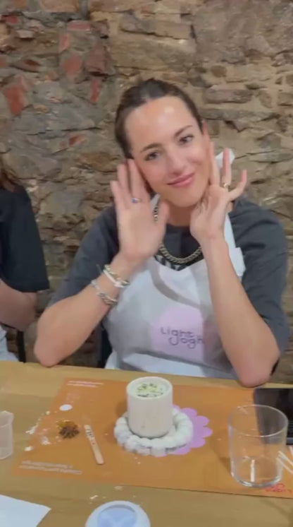 ✨ Taller de velas + vasito de resina eco + platito ✨ Málaga